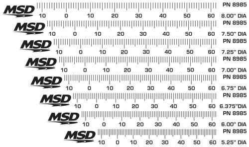 MSD Ignition Timing Tape 8985 O Reilly Auto Parts
