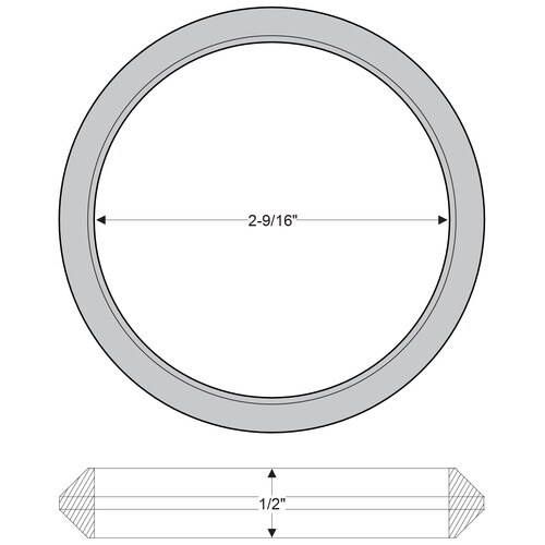 Nickson Exhaust Flange Gasket 131091 O'Reilly Auto Parts