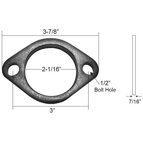 Nickson 7/16 Inch Thick Exhaust Flange 31800 O'Reilly Auto Parts