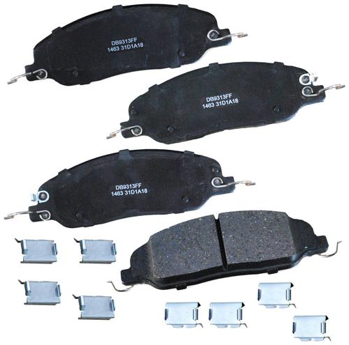 brakebest organic front disc brake pads