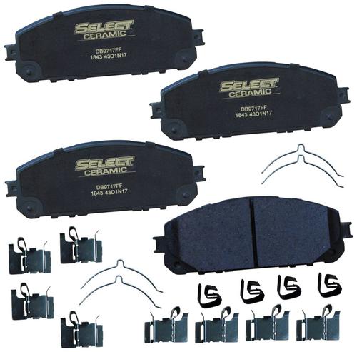 brakebest select ceramic front disc brake pads