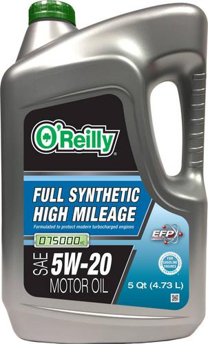 O'Reilly Synthetic Motor Oil 5W-20 5 Quart HISYN5205QT | O'Reilly Auto ...