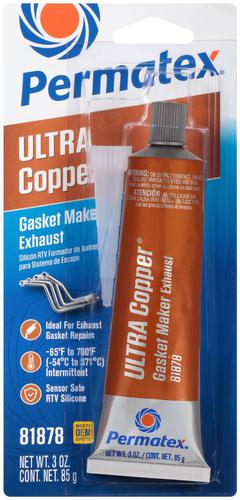 Permatex Ultra Copper 3 Ounce RTV Silicone Sealant 81878 | O
