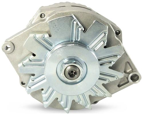 Proform 100 Amp 1-Wire Chrome Alternator For Ford - Machined Pulley, Brand New (66445.1F)