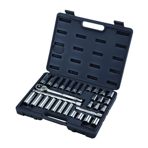 Power Torque 1/2 Inch Drive 12 Point SAE, Metric Socket Set GM4212 O