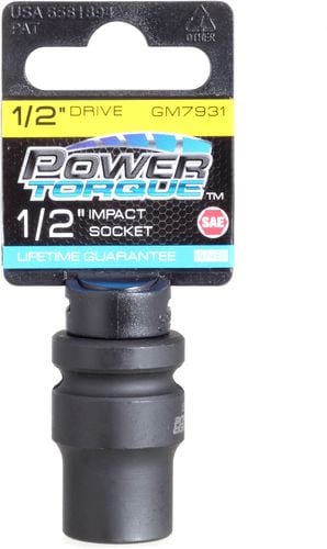 Power Torque 1/2 Inch Socket 1/2 Inch Drive 6 Point GM7931 | O'Reilly