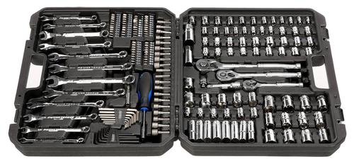 Power Torque 200 Piece 1/4, 3/8, 1/2 Inch Drive 6 Point SAE