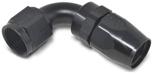 Russell #8 90-Degree Hose End Black 610175 Russell #8 90-Degree Hose End Black 610175