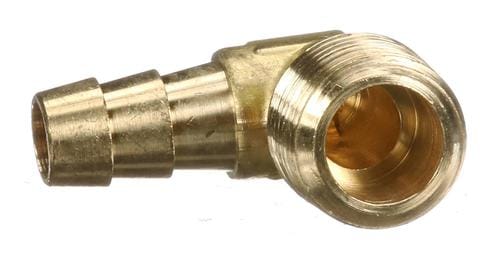 2-Pack 3/8 NPT 90 Degree Brass Elbow Fittings - Barbed Hose Connectors For Fuel, Air & Water Systems