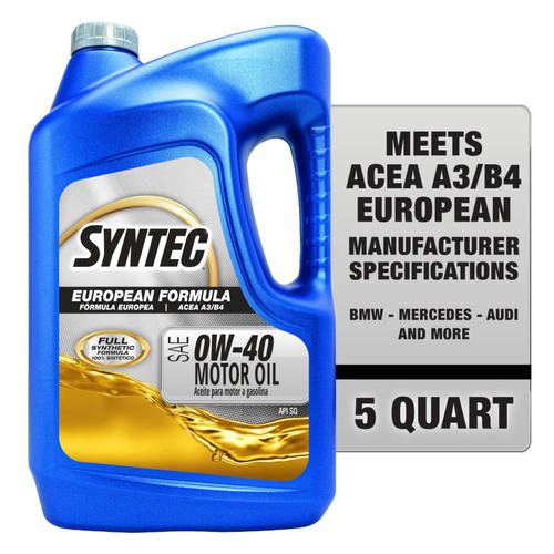 SYNTEC Full Synthetic Motor Oil 0W-40 5 Quart SYN0405QT | O