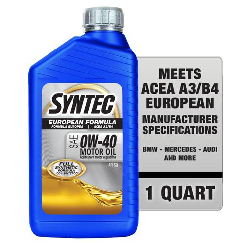 SYNTEC Full Synthetic Motor Oil 0W-40 1 Quart SYN040 | O