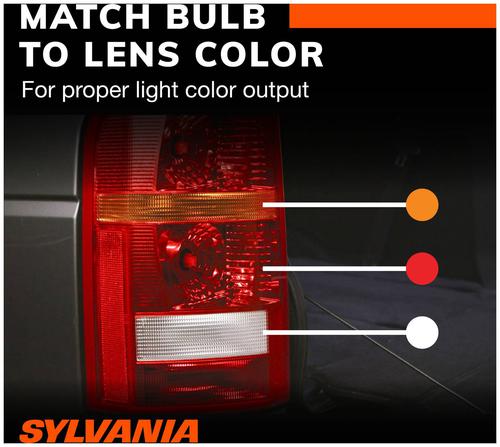 Sylvania Premium LED 1157 Red Stop/Tail/Brake Bulbs – 2 Pack, 400 Lumens, 12V, Road Legal, 3-Year Warranty