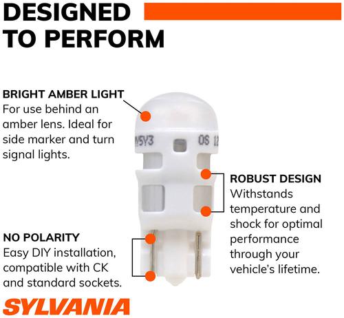 Philips Ultinon LED Light 194 Amber Two Bulb Front Side Marker