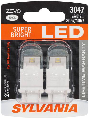 SYLVANIA 3047 High Performance White ZEVO LED Mini Bulb (Pack of 2