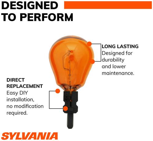 Sylvania Automotive 3757ALL.BP2 SYLVANIA 3757A Long Life Miniature Bulb  Contains 2 Bulbs
