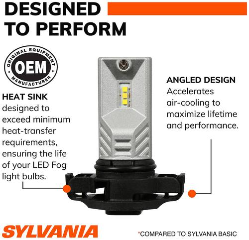 SYLVANIA Bulb; Fog Light; LED; Pack Of 2 5202LED2 | O'Reilly