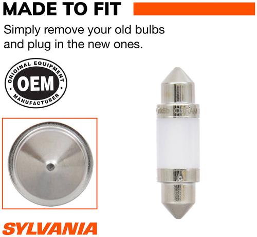 チビデブ 10PCS osram 6418 12V5W C5W SV8,5-8 36MM car light Soffitte