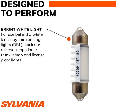 Sylvania 6418 Long Life Mini Bulb, 2 Pack, Compatible with