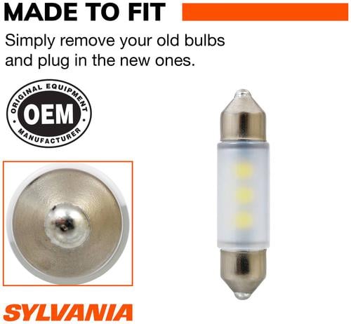 Sylvania 6418 Long Life Mini Bulb, 2 Pack, Compatible with