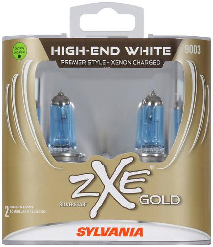 thumbnail image 2 of Sylvania Silverstar ZXE Gold H13 (9008) Halogen Bulbs – 65/55W, 4200K, 2 Pack, Up To 500 Hours 2 of 5