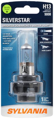 Sylvania SilverStar 9008/H13 Halogen Headlight Bulbs (2 Pack) - 65/55W, 4000K, DOT Approved, Upgraded OE Replacement