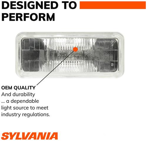 Sylvania Halogen Sealed Beam Headlight - Left Front For 81-95 Toyota Pickup