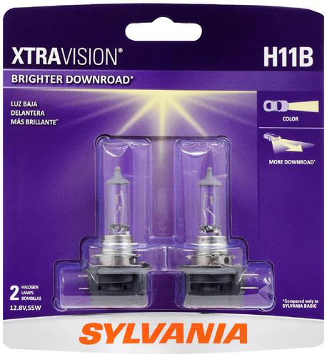 Sylvania H11B XtraVision Halogen Headlight Bulb (Pack Of 2) 31472 | O'