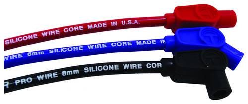 Taylor Cable 60655 Universal 8mm High Energy Resistor Core Ignition Wire Set - Blue, For 8-Cylinder Engines
