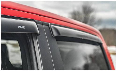 AVS Ventvisor Rain Guards For 2020-2025 Ford Explorer - Smoke Outside Mount Window Deflectors (4-Piece)
