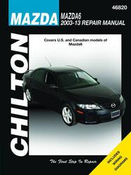 Repair Manual O Reilly Auto Parts Chilton 03 11 Mazda 6 Technical Specification Book