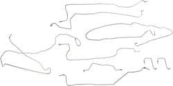 06 SILVERADO 1500 STAINLESS BRAKE LINE KIT EXTENDED CAB 69.2/" Bed 919-130