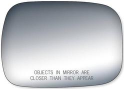 thumbnail image 2 of Left Side Stick-On Mirror Glass For Chevy Malibu 97-05, Olds Cutlass 97-99 - Chrome Flat Glass 2 of 5