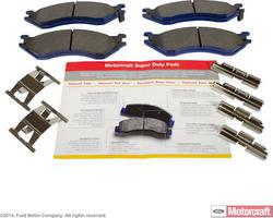 ACDelco 17D702MH Professional Semi-Metallic Front Disc Brake Pad Set