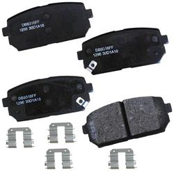 Wagner ThermoQuiet PD1296 Ceramic Disc Pad Set With Installation Hardware Rear