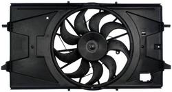 SUMMITTEILE Radiator Cooling Fan Assembly – For Chevy Cobalt, Saturn Ion, Pontiac G5 – Replaces GM3115179