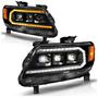 Anzo USA Black LED Headlight Set