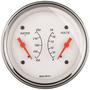 Auto Meter Arctic White 3-3/8 Inch Dual Gauge