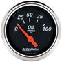 Auto Meter Designer Black 2-1/16 Inch Oil Pressure Gauge