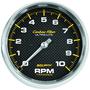 Auto Meter Carbon Fiber 5 Inch Tachometer Gauge