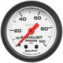 Auto Meter Phantom 2-1/16 Inch Exhaust Pressure Gauge