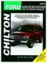 Chilton 91-99 Ford Ranger, Explorer, Mountaineer Repair Manual