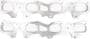 Cometic D-Shape Port Multi-Layer Steel (MLS) Exhaust Manifold Gasket Set