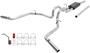 Flowmaster Force II 2-1/2 Inch Aluminized Steel Exhaust System