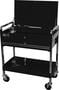 Homak 1 -Drawer Midnight Black Service Cart