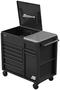 Homak 9 -Drawer Black Power Service Cart