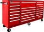 Homak 21 -Drawer Fury Red Rolling Cabinet Tool Box