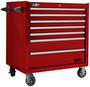 Homak 36 Inch 7 -Drawer Fury Red Roller Cabinet Tool Box