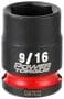 Power Torque 9/16 Inch Impact Socket 3/8 Inch Drive Standard 6 Point