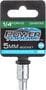 Power Torque 5mm Socket 1/4 Inch Drive Standard 6 Point