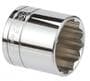 Power Torque 1-1/2 Inch Socket 1/2 Inch Drive Standard 12 Point